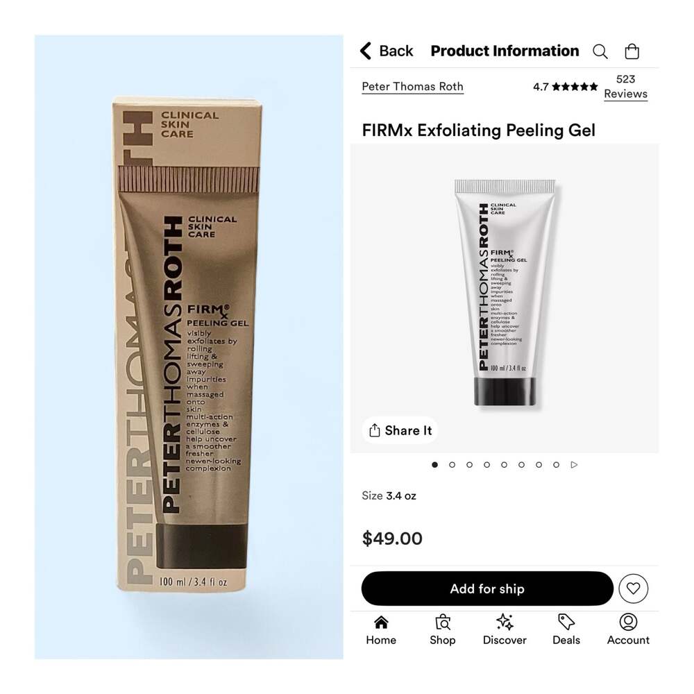 Peter Thomas Roth FIRMx Exfoliating Peeling Gel 3.4 oz. MSRP$48